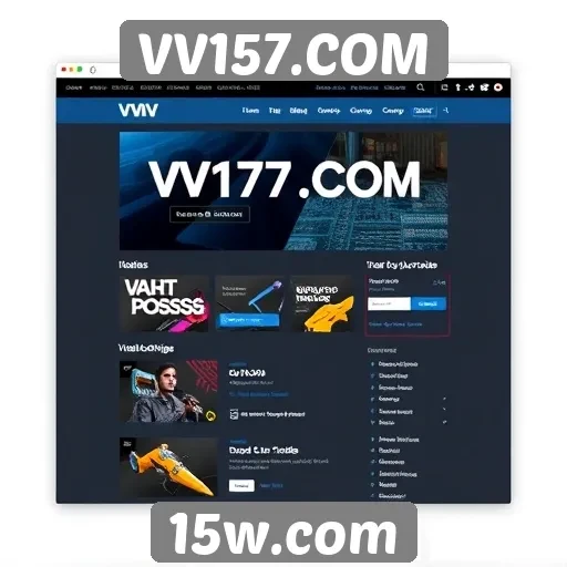 Análise da interface do usuário do site VV157.COM
